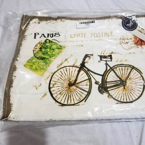 NWT Le Papillon Canvas Tote Bag, French Postcard